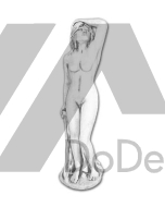 Dekoratyviniai figūra nuoga moteris