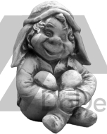 Troll z  betonu - figurka dekoracyjna
