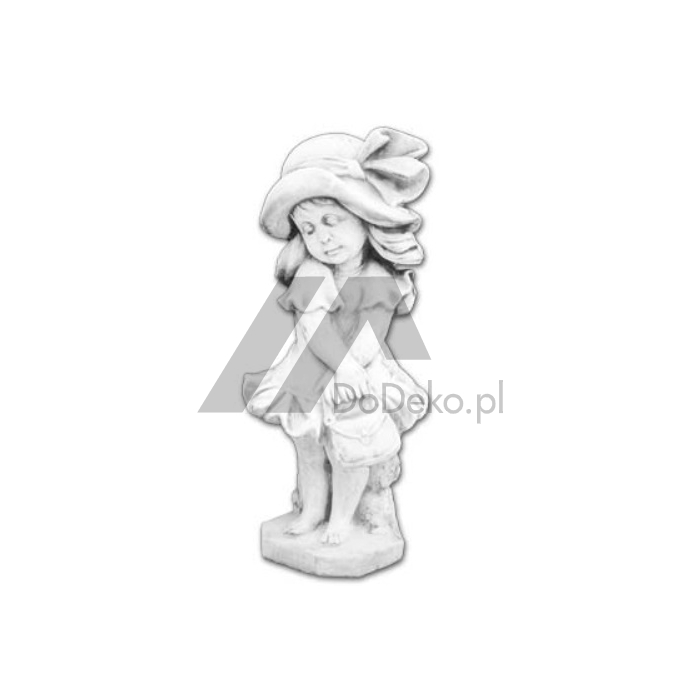 Dekoratyvinė skulptūra - mergaitė skrybėlėje