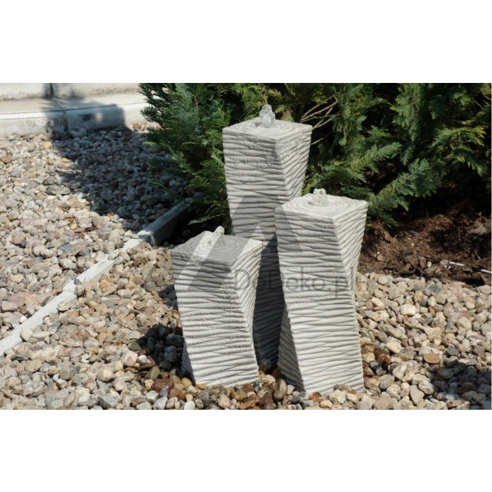 Fontanas betono - 3 maži barai