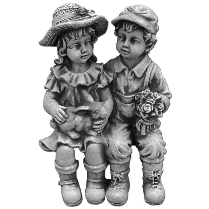 Mergaitė ir berniukas - konkrečios figūros